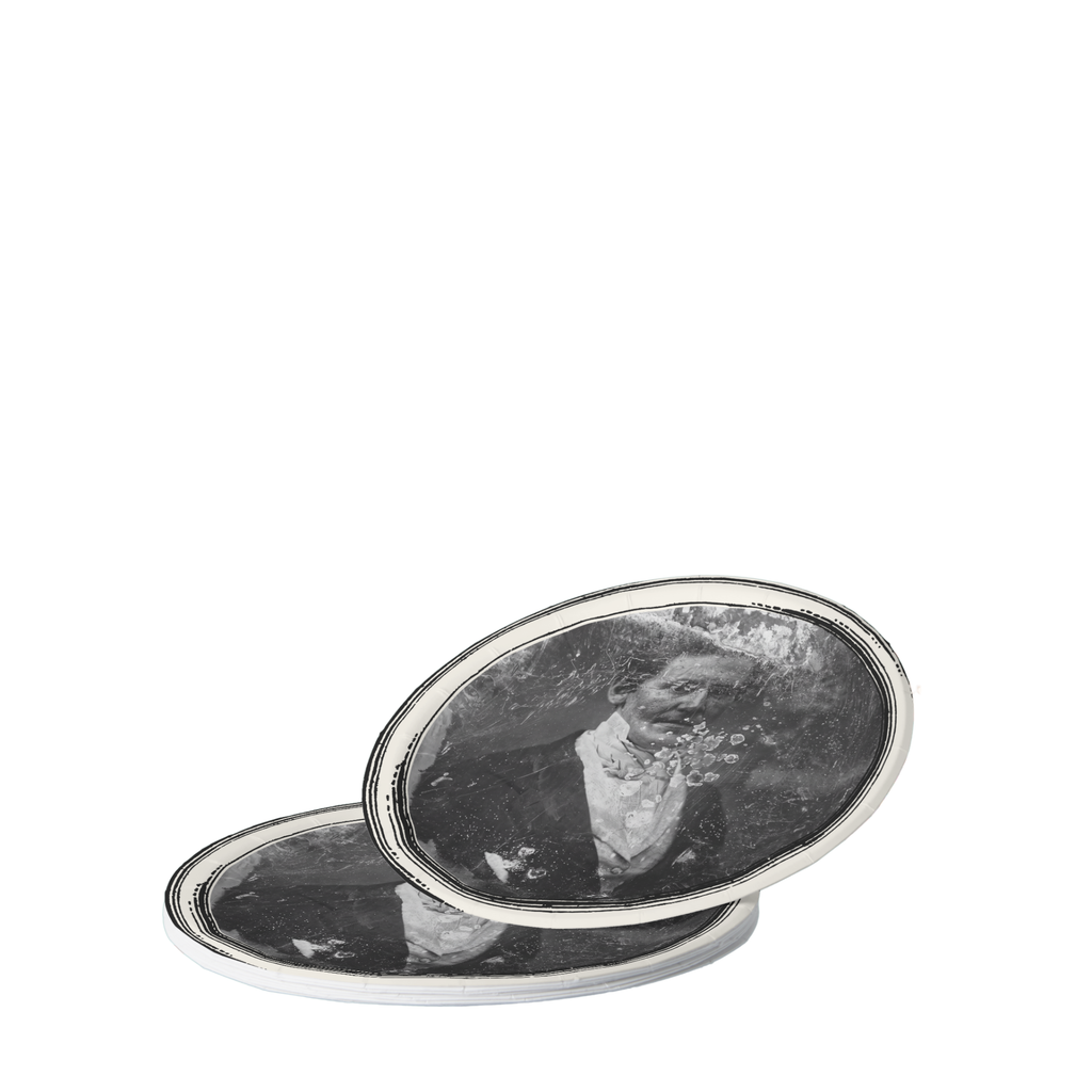 Le Docteur ghost paper plates, Halloween place setting