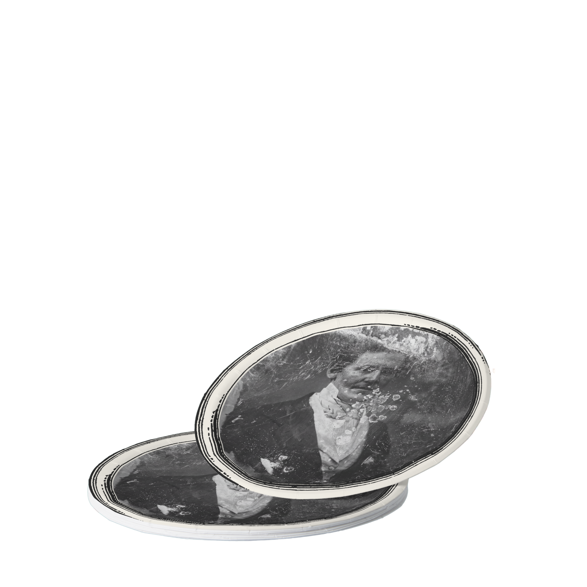 Le Docteur ghost paper plates, Halloween place setting
