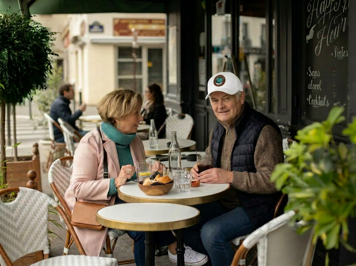 Vintage Voyager France Cap — Embroidered Logo Baseball Hat