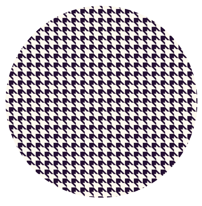 Houndstooth Plate Grape