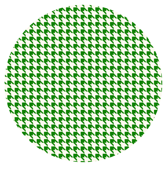 Houndstooth Plate Kelly