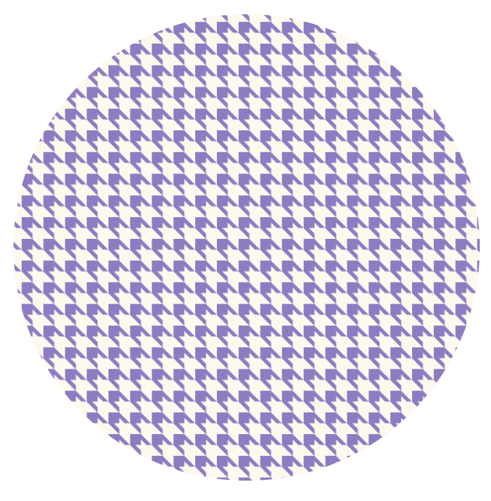 Houndstooth Plate Lavender