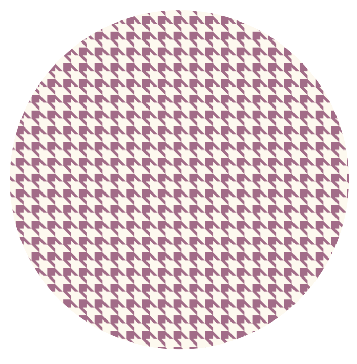 Houndstooth Plate Mauve