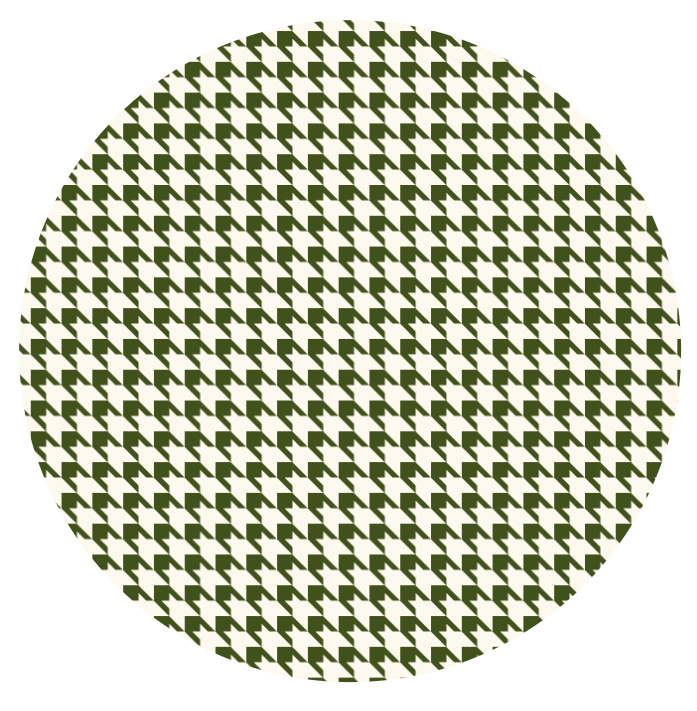 Houndstooth Plate Olive