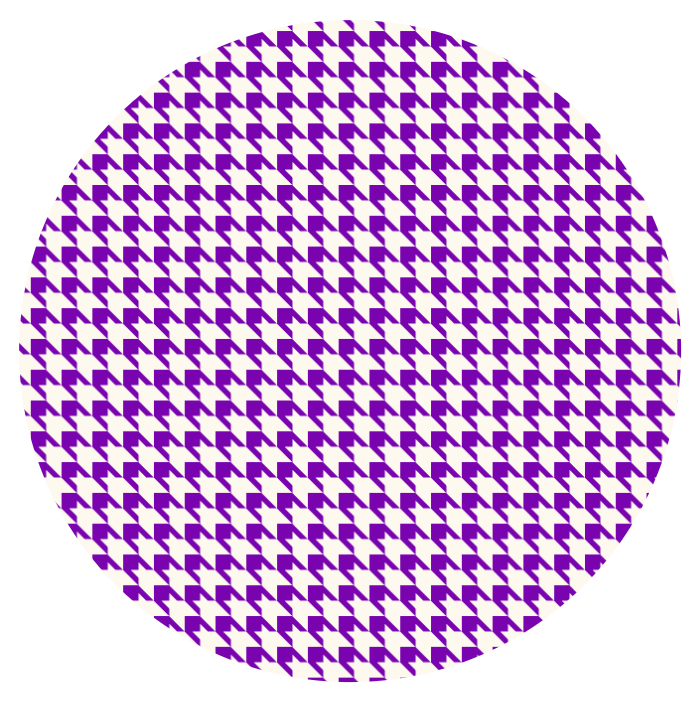 Houndstooth Plate Royal