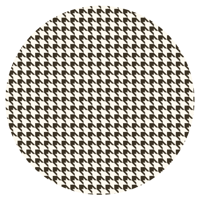 Houndstooth Plate Umber