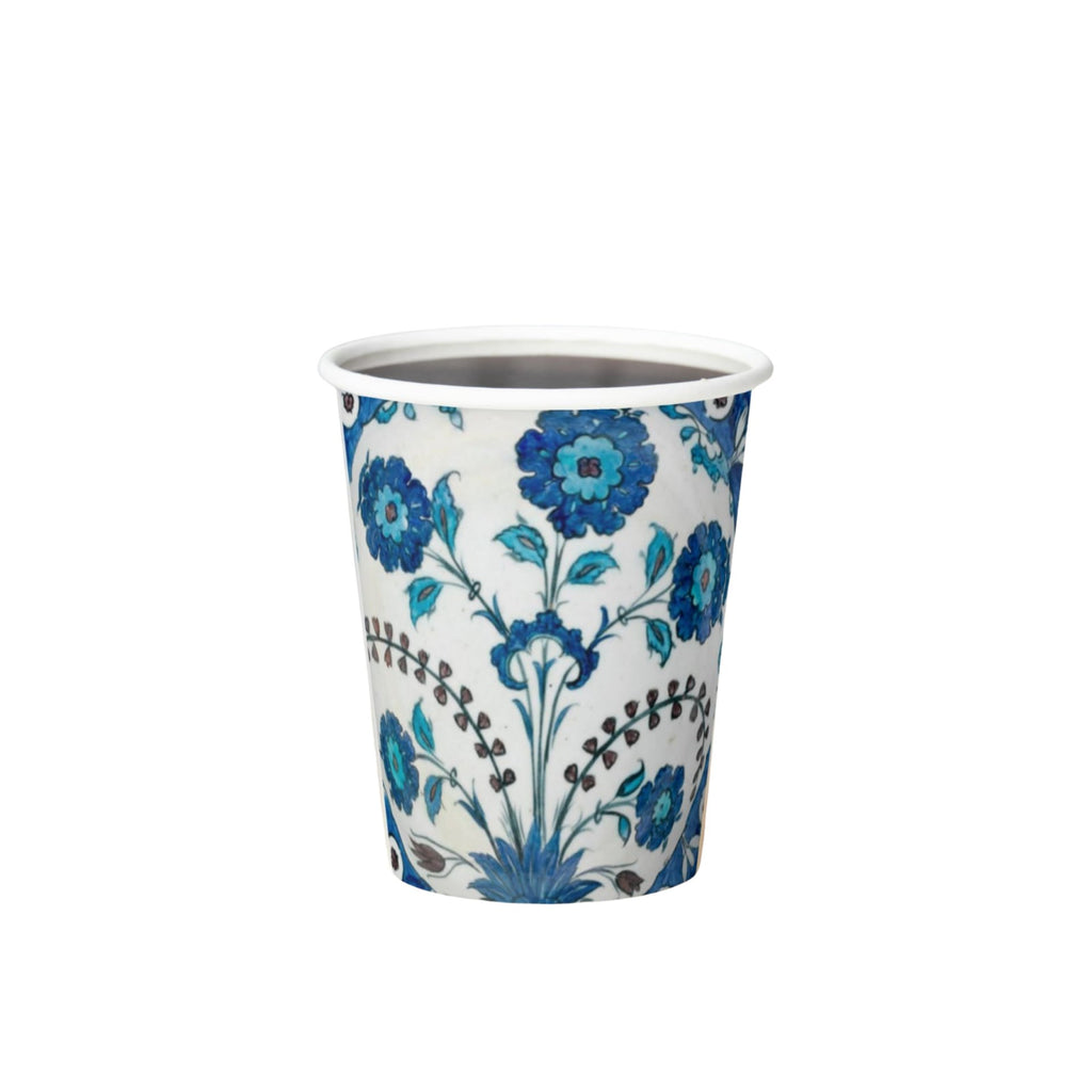 Iznik Floral Paper Party Cup — in situ