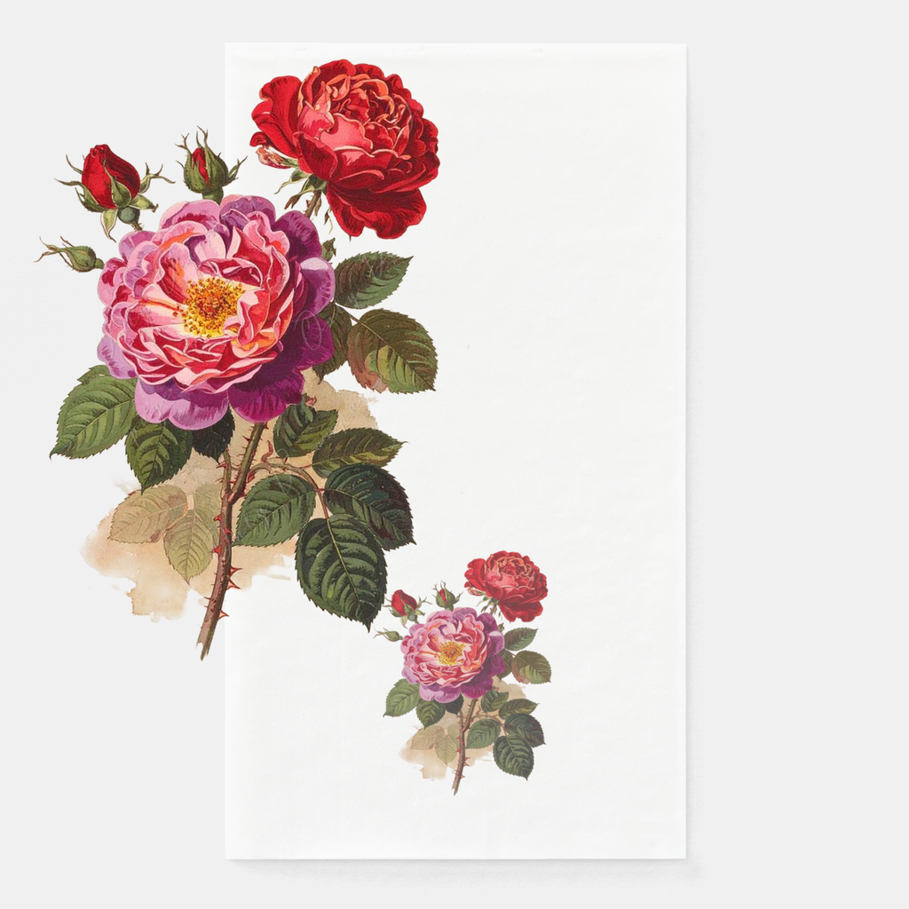Vintage Voyagers France Les Fleur Guest Towel