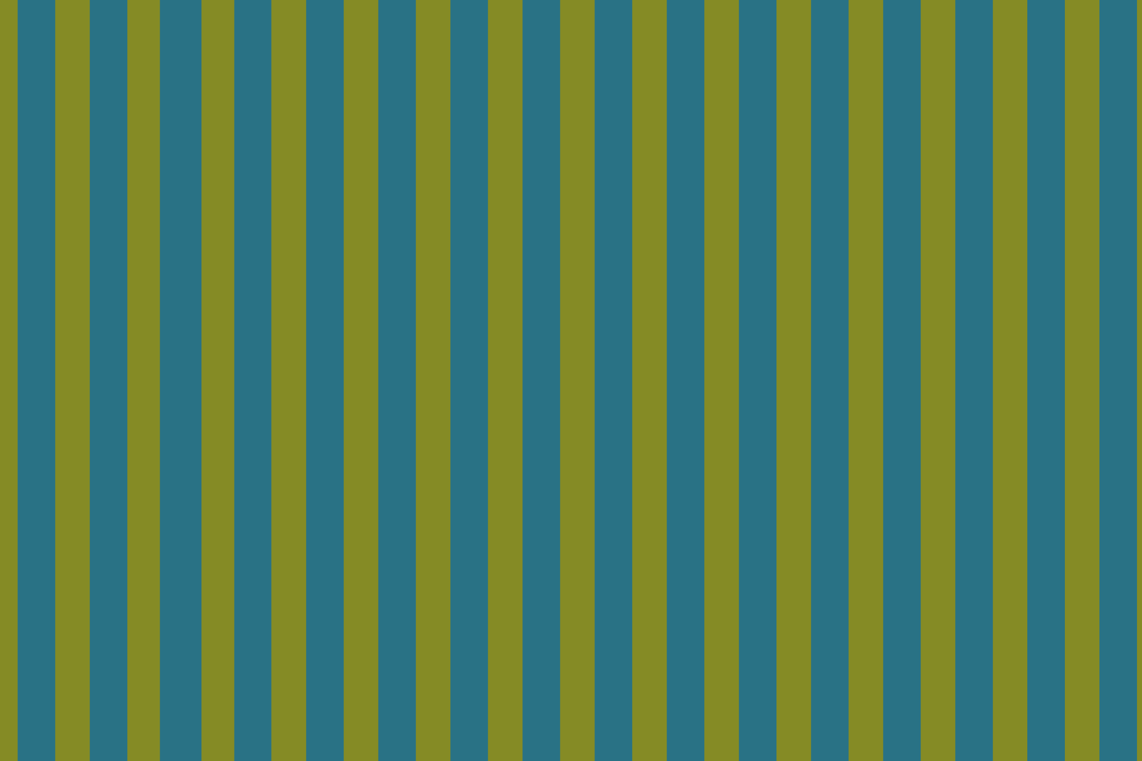 Les Fleurs Teal stripe placemat