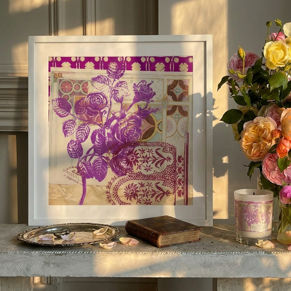 Grasse Framed Collage Print