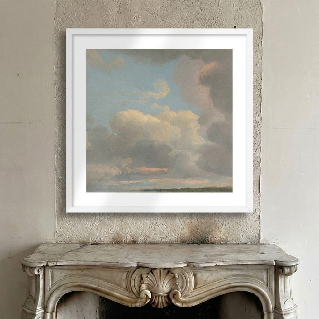 French Cloudscape Framed Art Print