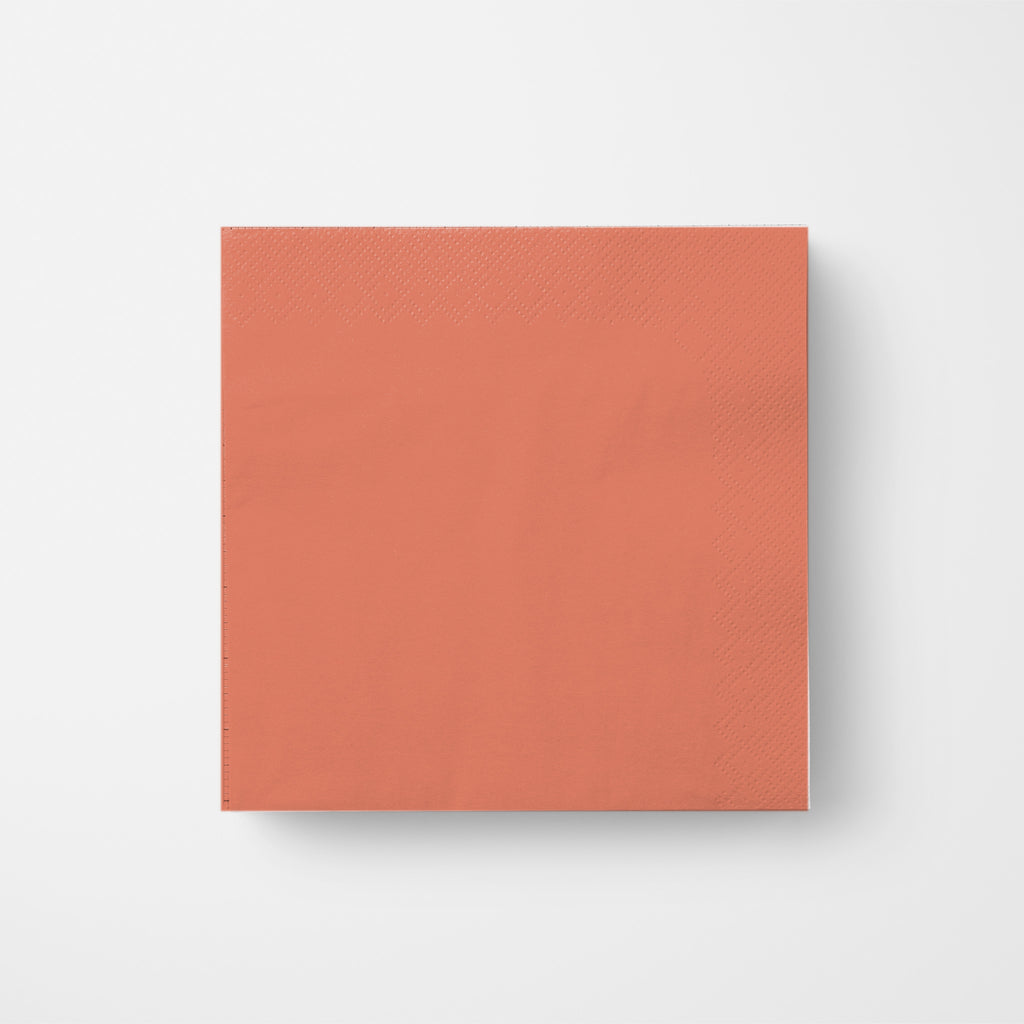 Les Classiques Coral cocktail napkin, single