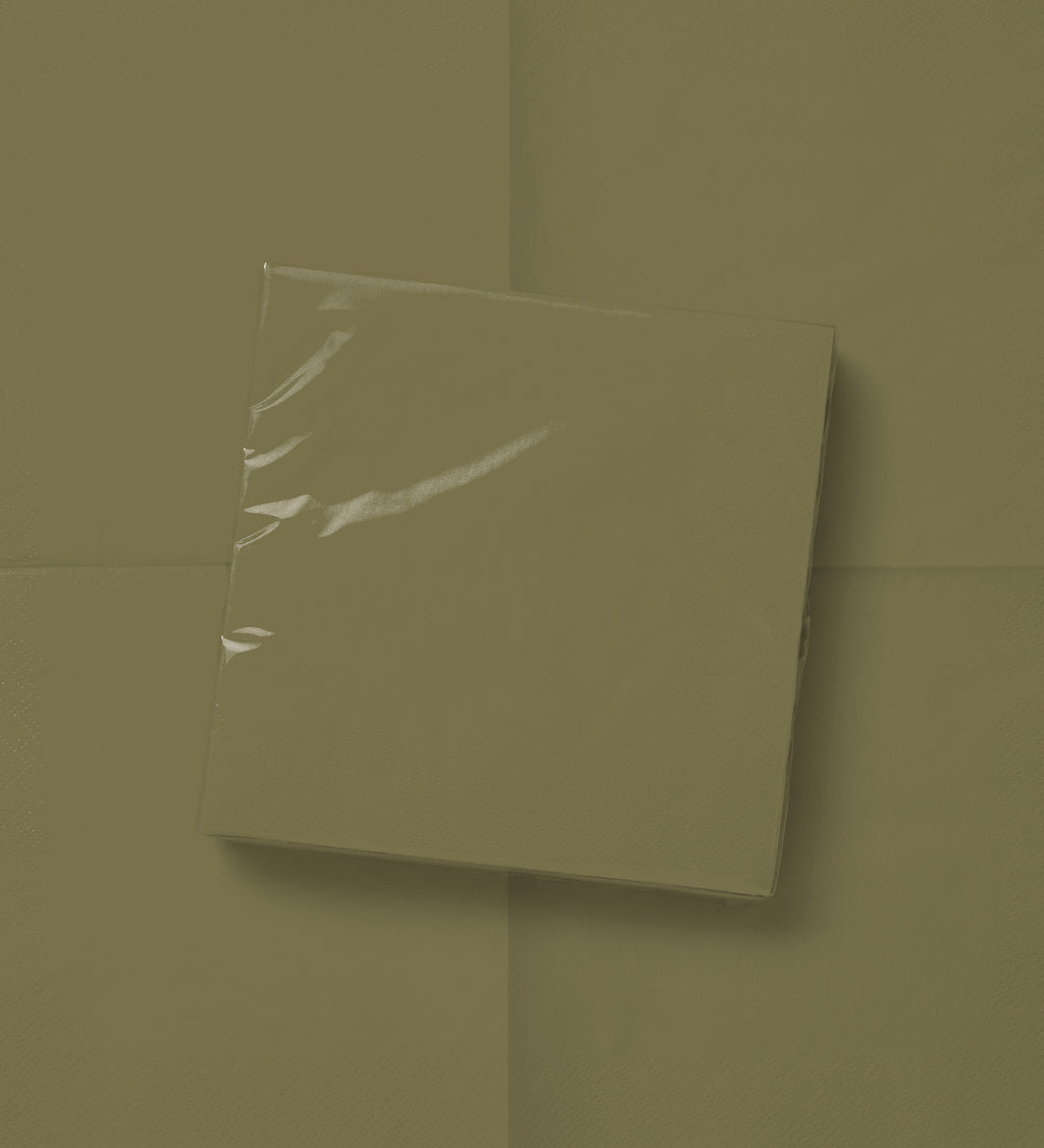 Les Classiques Drab cocktail napkin
