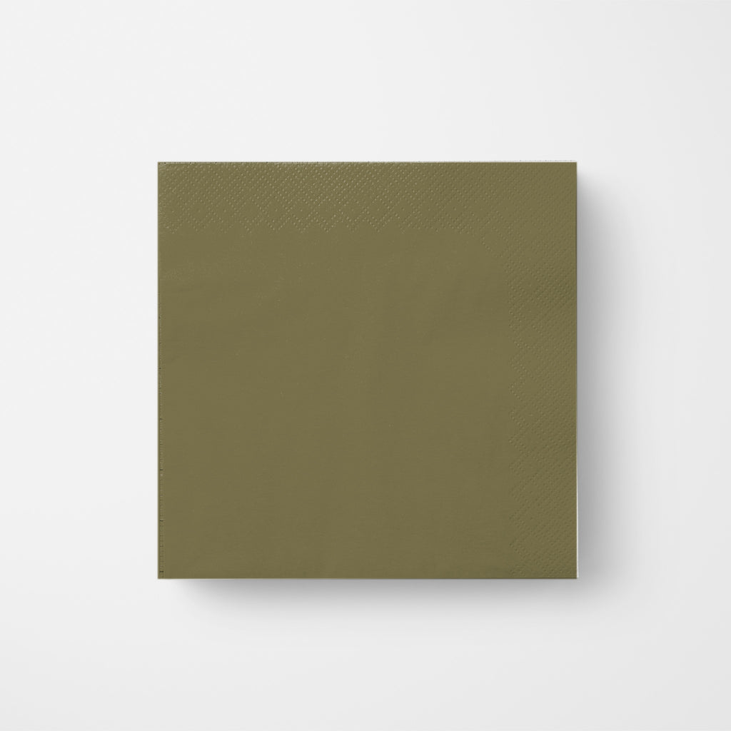 Les Classiques Drab cocktail napkin, single