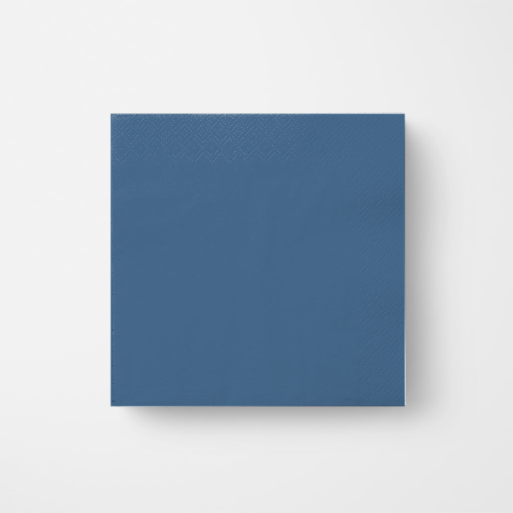 Les Classiques French Blue cocktail napkin, single