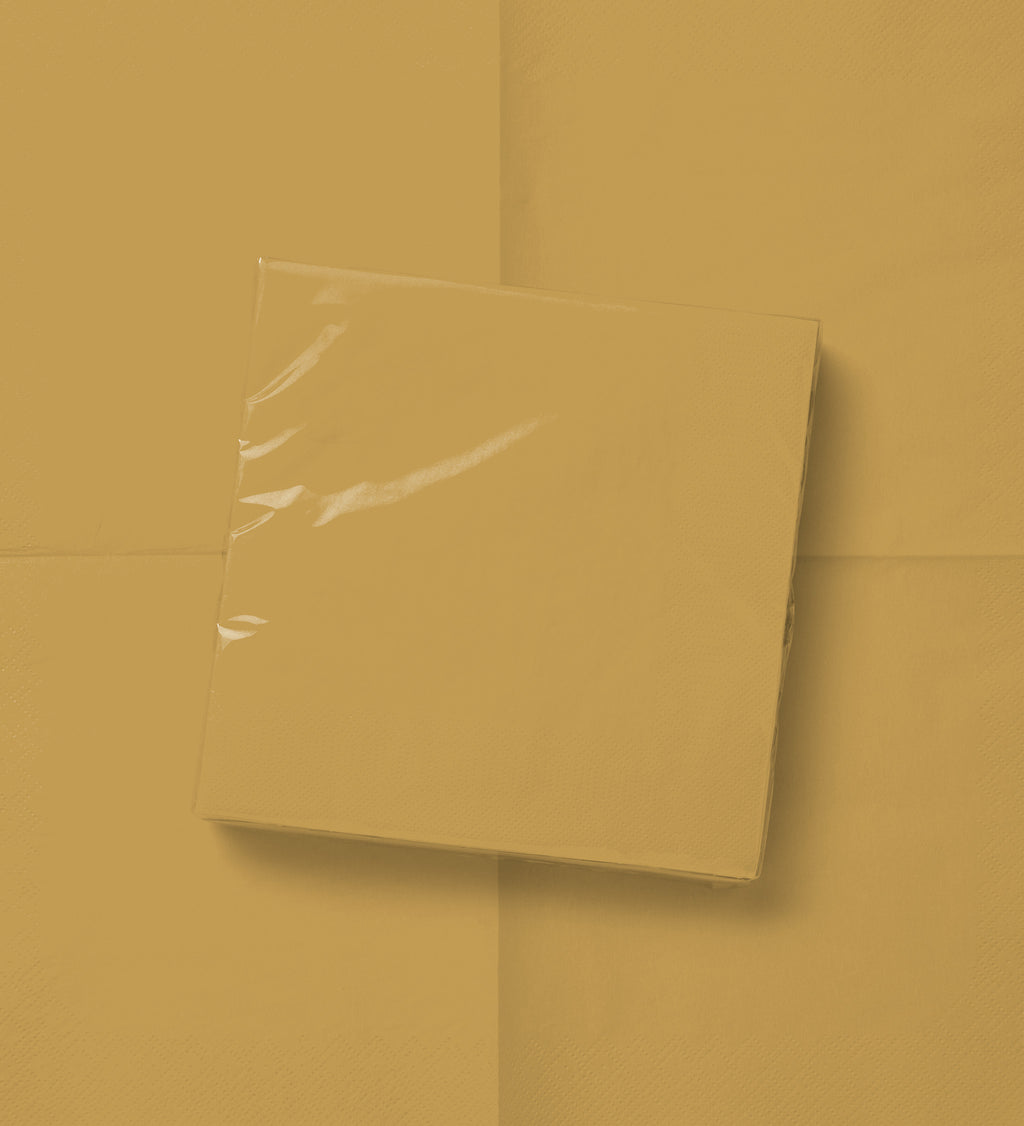 Les Classiques Golden cocktail napkin