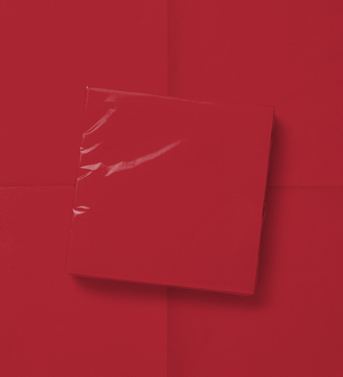 Les Classiques Holiday Red cocktail napkin