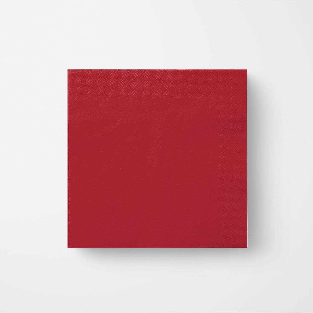 Les Classiques Holiday Red cocktail napkin, single