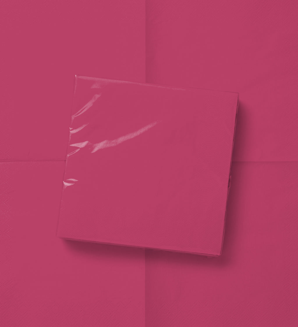 Les Classiques Hot Pink cocktail napkin