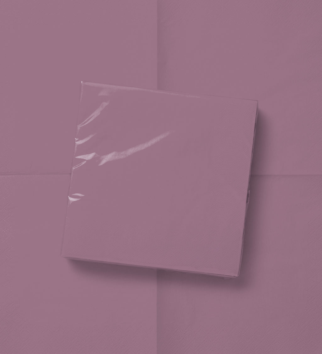 Les Classiques Mauve cocktail napkin