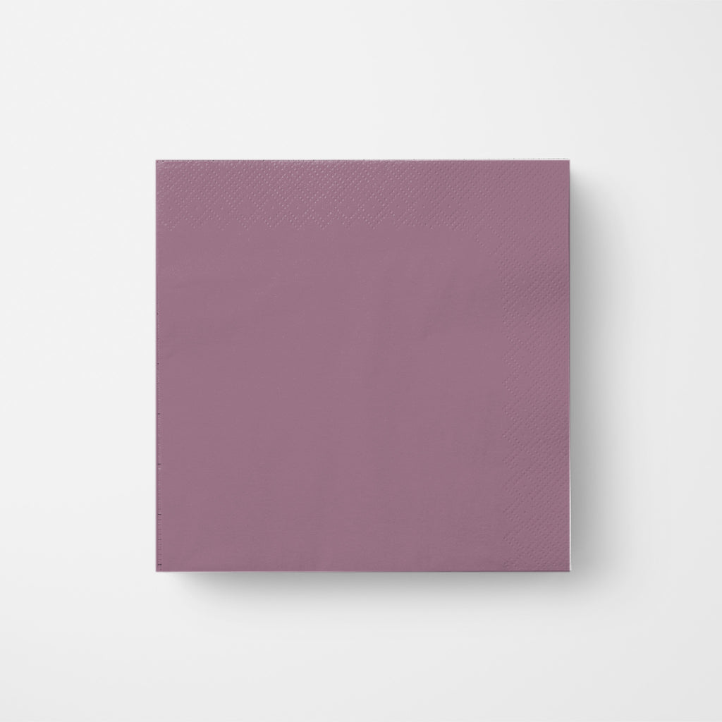 Les Classiques Mauve cocktail napkin, single