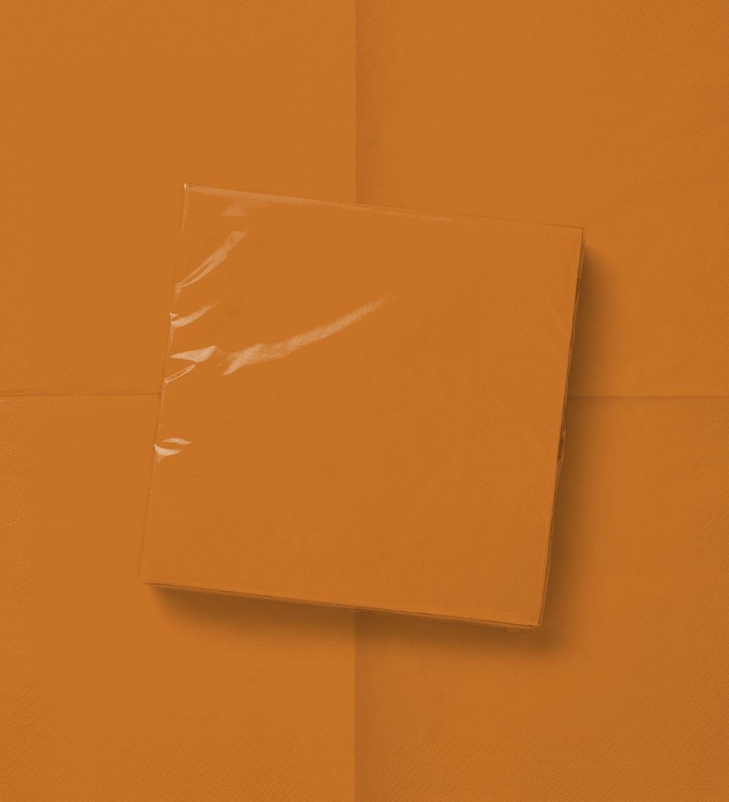 Les Classiques Orange cocktail napkin