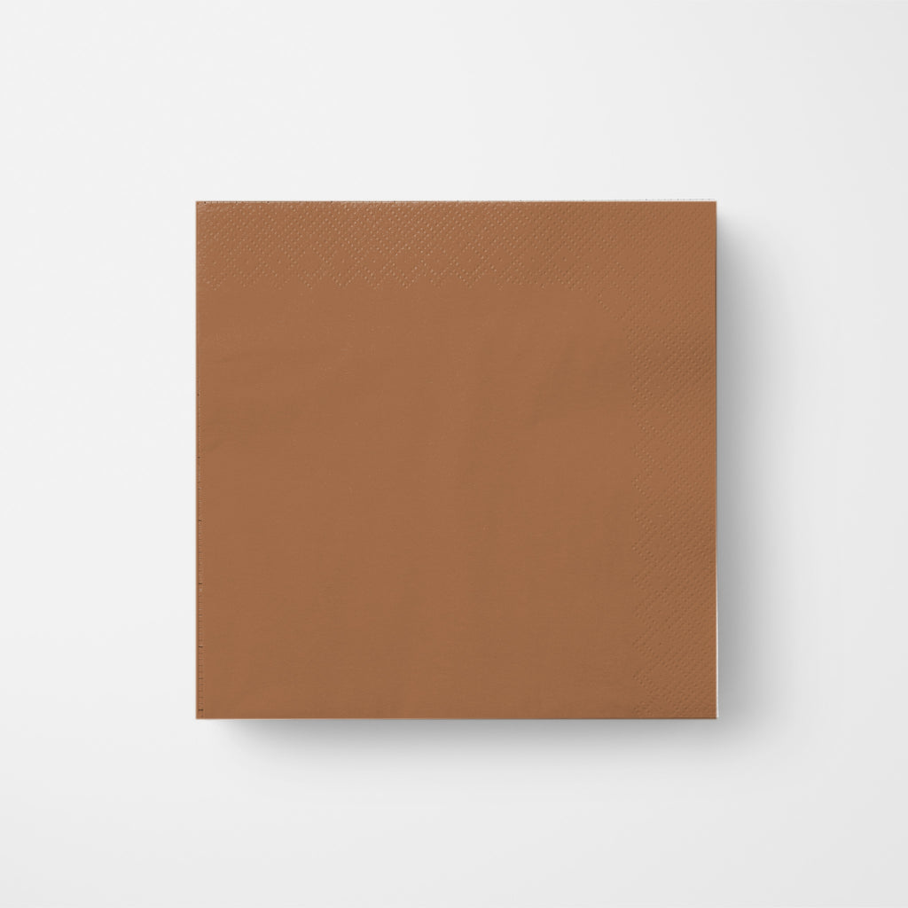 Les Classiques Terracotta cocktail napkin, single