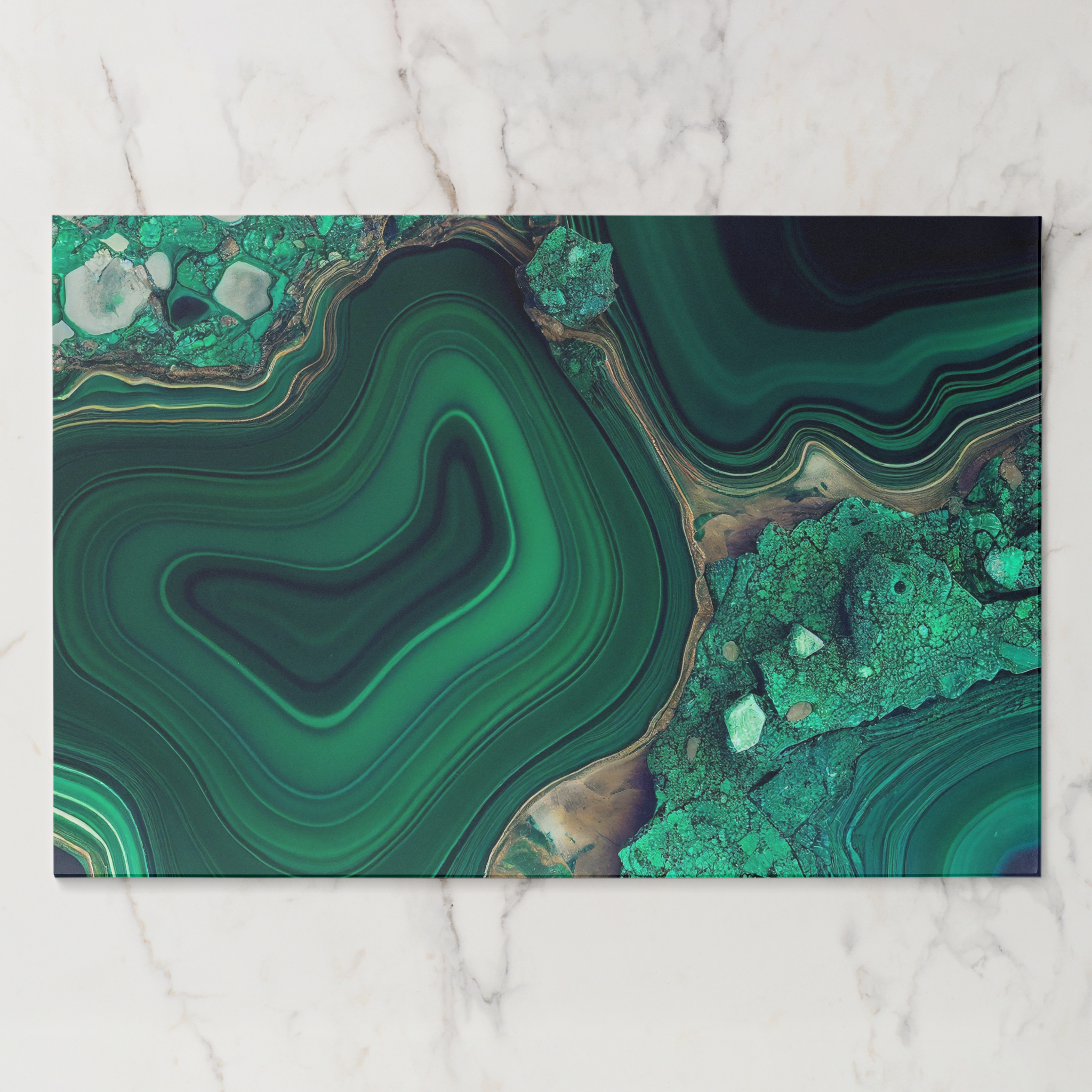 Malachite tear away placemat pad
