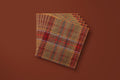 Autumn plaid paper napkins