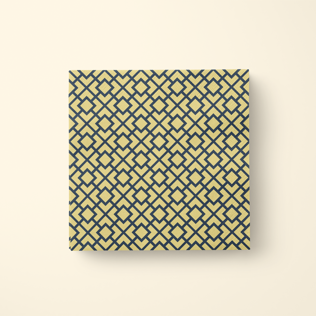 La Chinoiserie Porcelain Fretwork dinner napkin