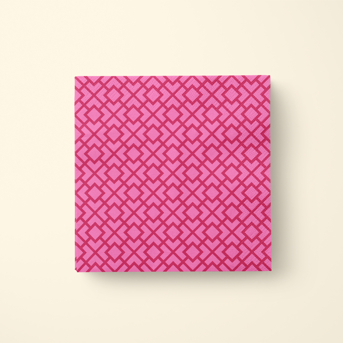 La Chinoiserie Rouge Fretwork dinner napkin