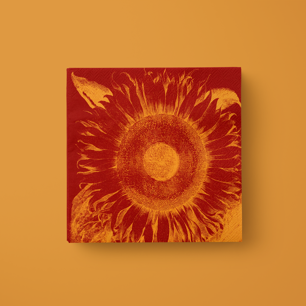 Sunflower Paper Cocktail Napkin