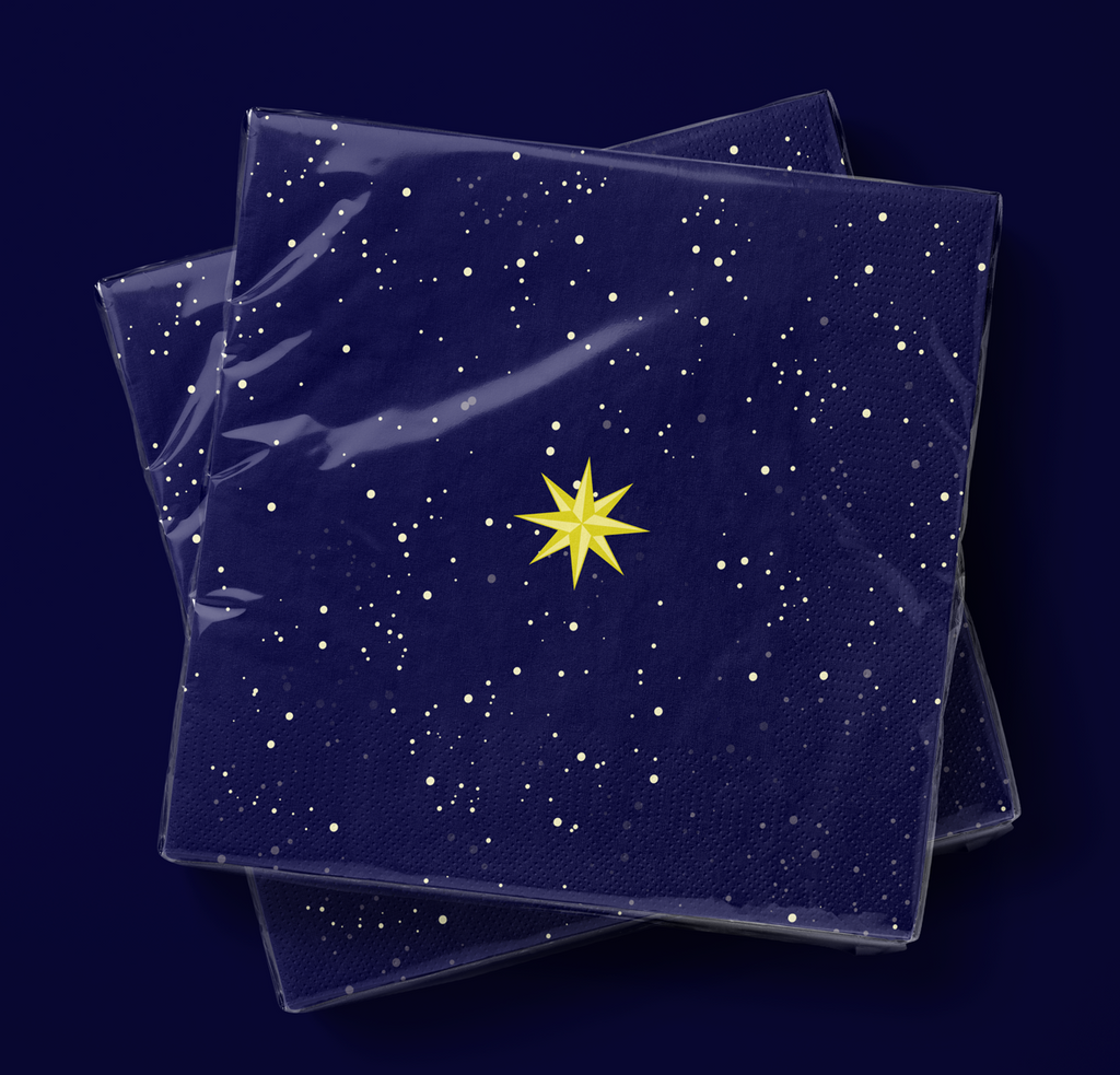Noël — La Nuit Étoilée Napkins (Set of 16)