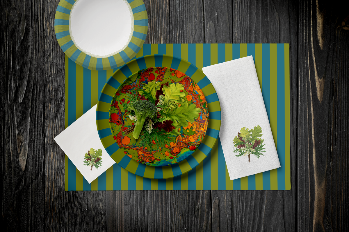 Les Fleurs Teal Party Table