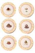 Les Desserts Accent Plate Set — 6 Designs, 9″