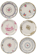 Sèvres Accent Plate Set — 6 Patterns, 9″