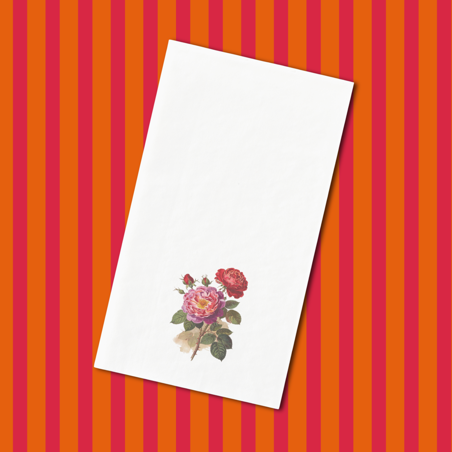 Les Fleur Crimson Guest Towel
