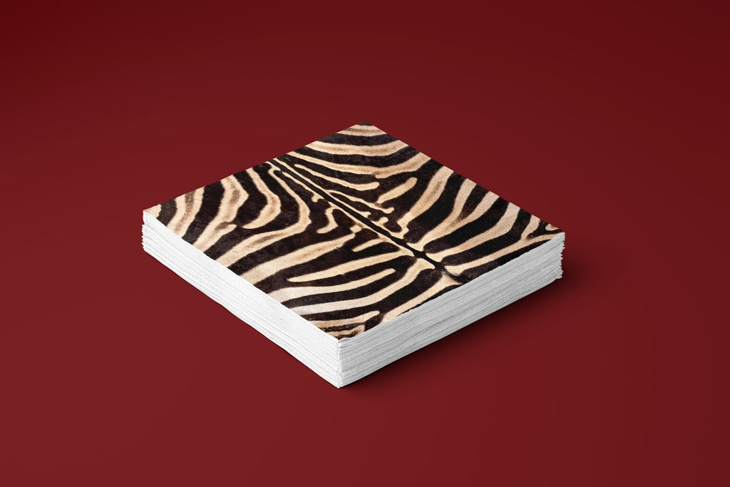 Noël Le Zèbre paper napkins — a full stack of 16
