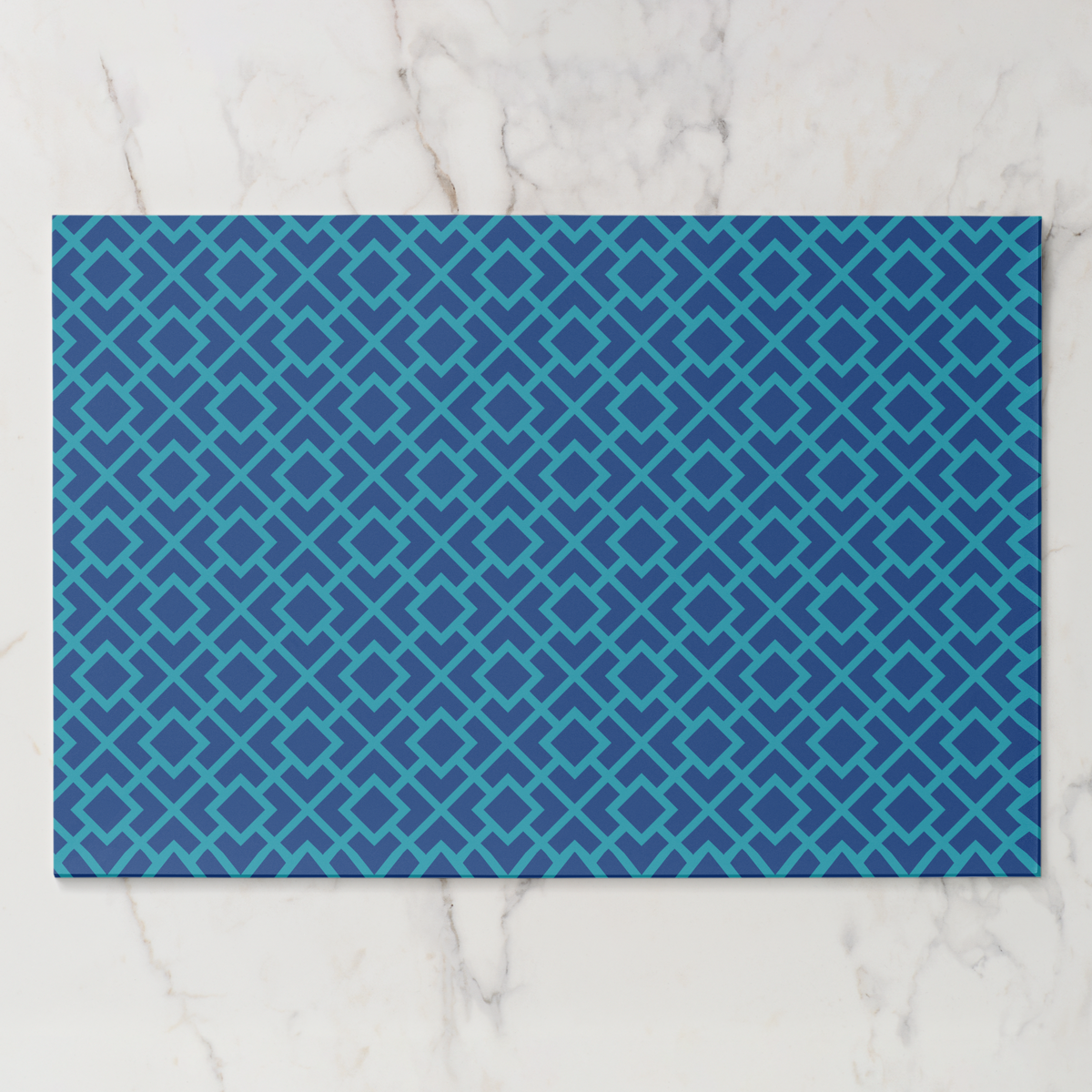 La Chinoiserie Lagoon Fretwork Paper Placemat (Pad of 25)