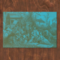 La Chinoiserie Teal Paper Placemat (Pad of 25)