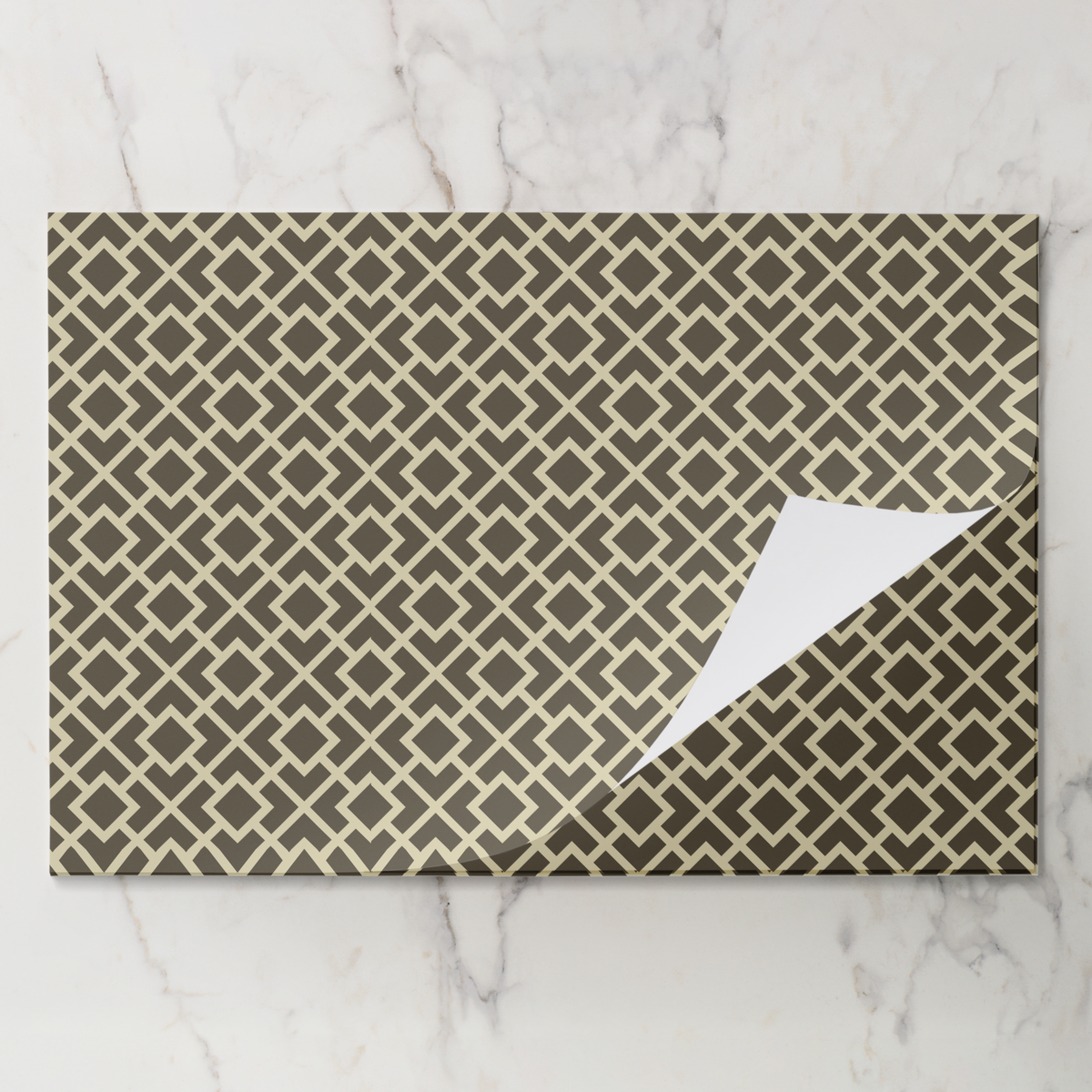 La Chinoiserie Fawn Fretwork Paper Placemat (Pad of 25)