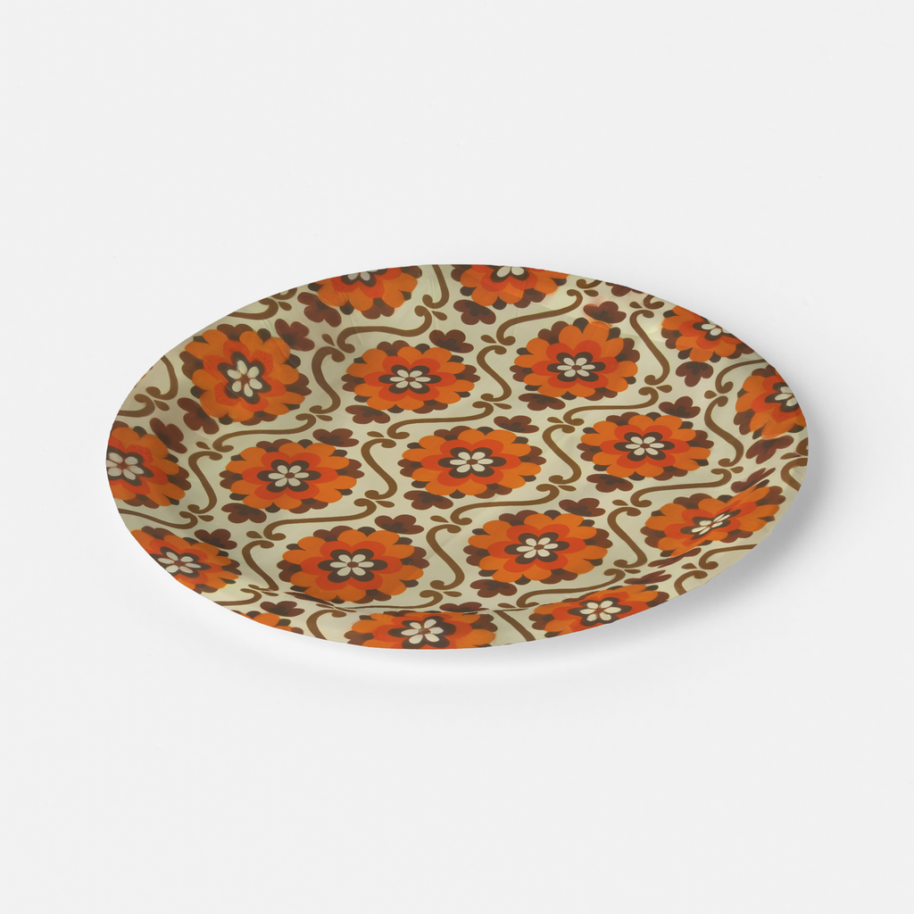 Flower Power Paper Party Plate (Pack of 8)
