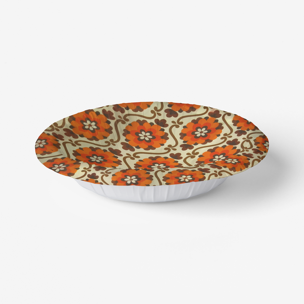 Flower Power Paper Party Plate (Pack of 8)