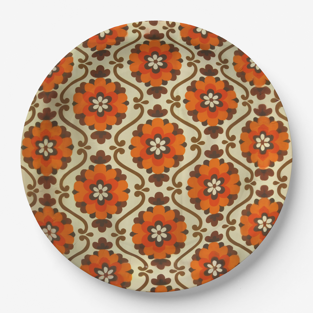 Flower Power Paper Party Plate (Pack of 8)
