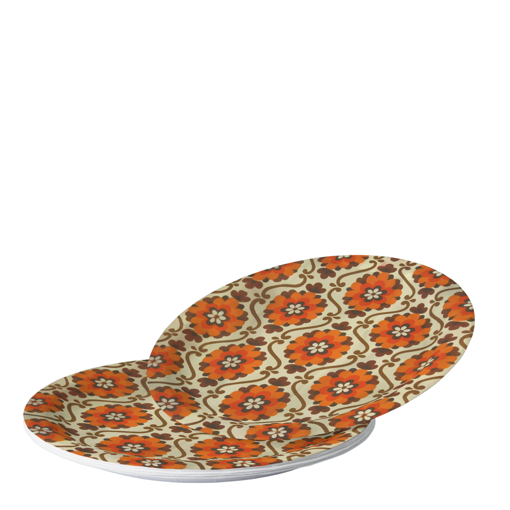 Flower Power Paper Party Plate (Pack of 8)