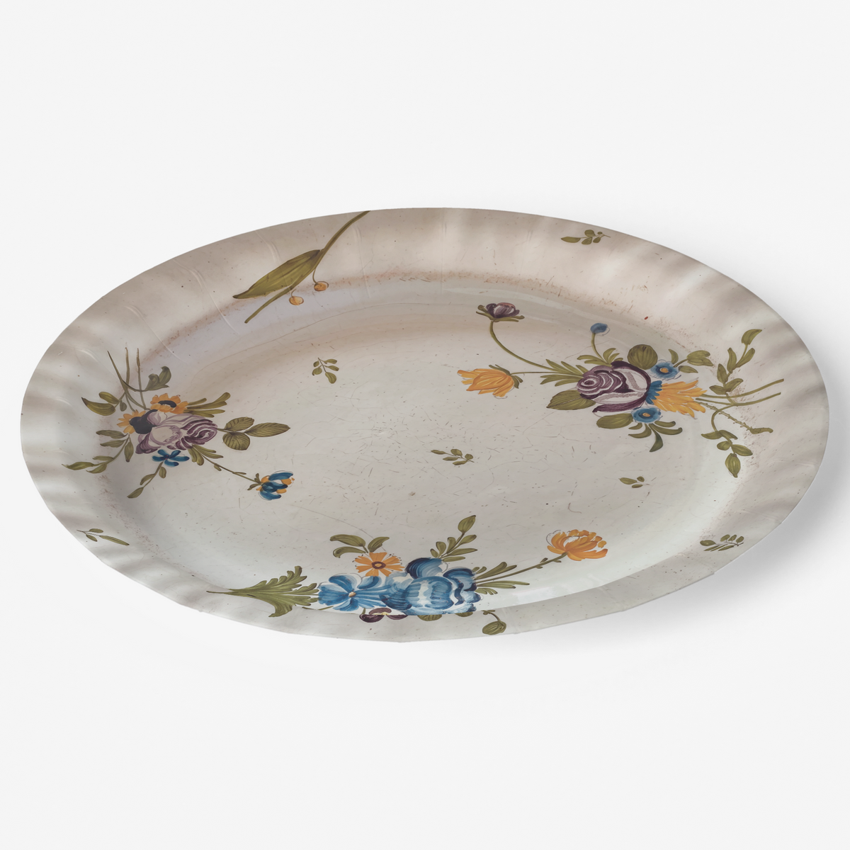 Moustiers Scattered Floral Paper Plate (Set of 8)