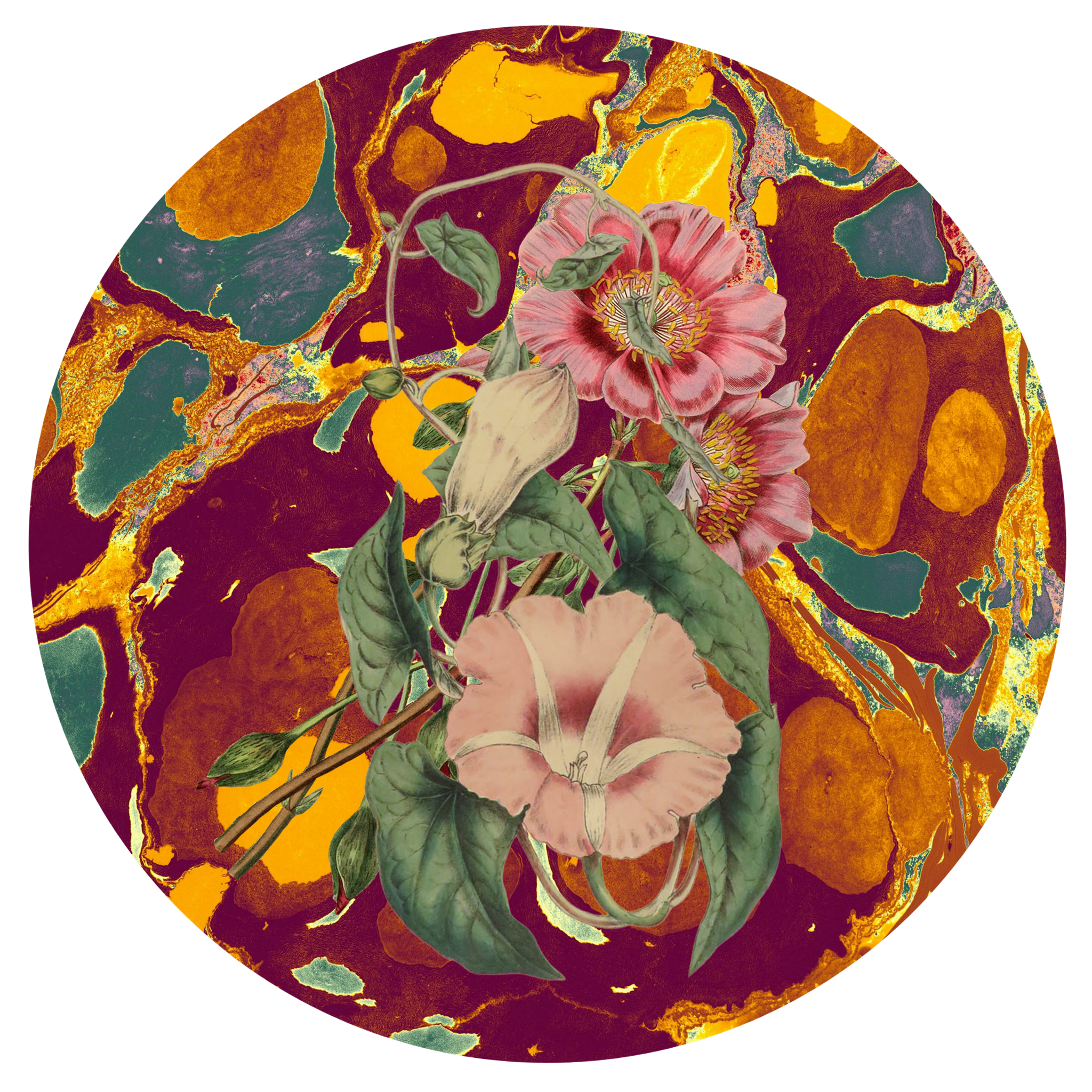 Les Fleurs Paper Party Plate