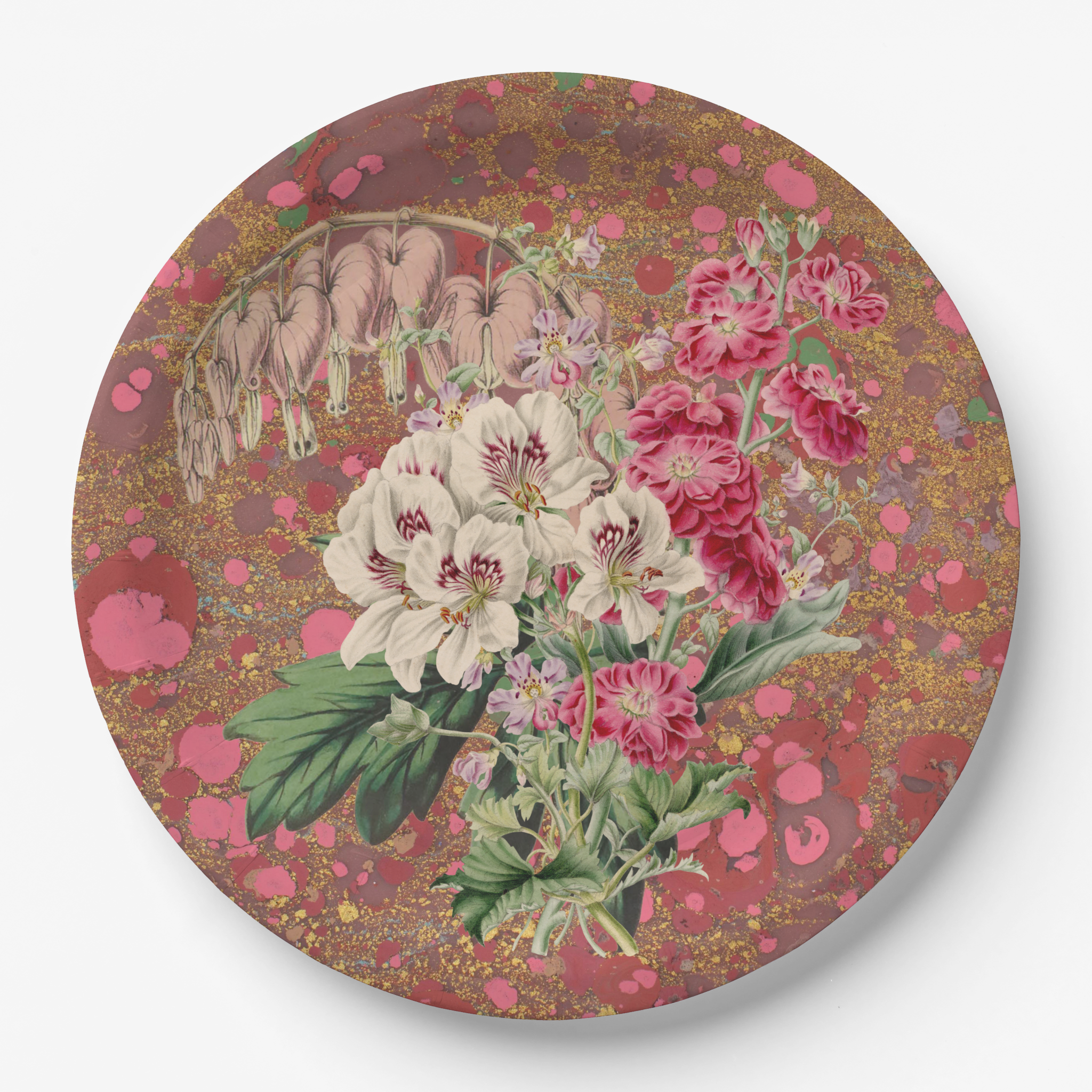 Les Fleurs Azalea Paper Party Plate