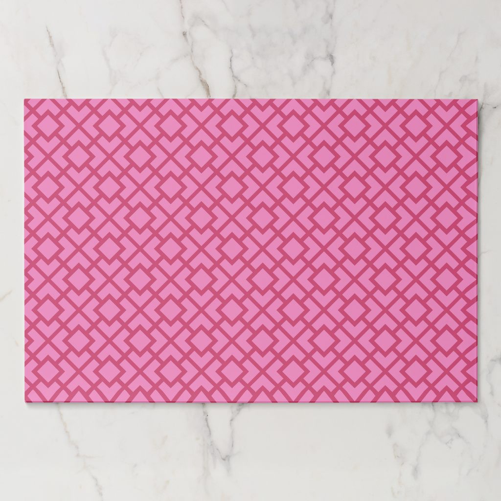 La Chinoiserie Rouge Fretwork Paper Placemat (Pad of 25)