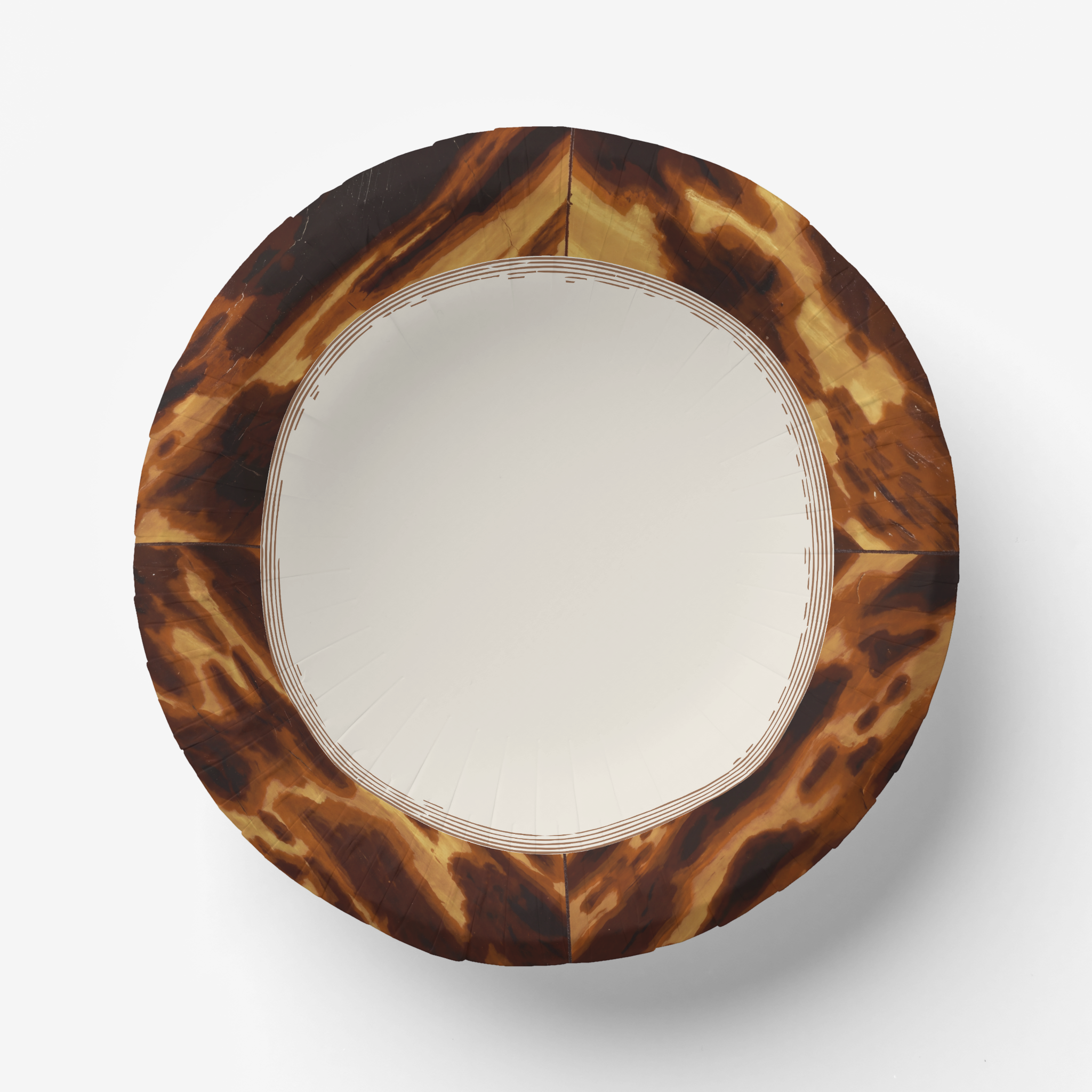 Tortoiseshell Paper Party Plate (Pack of 8)